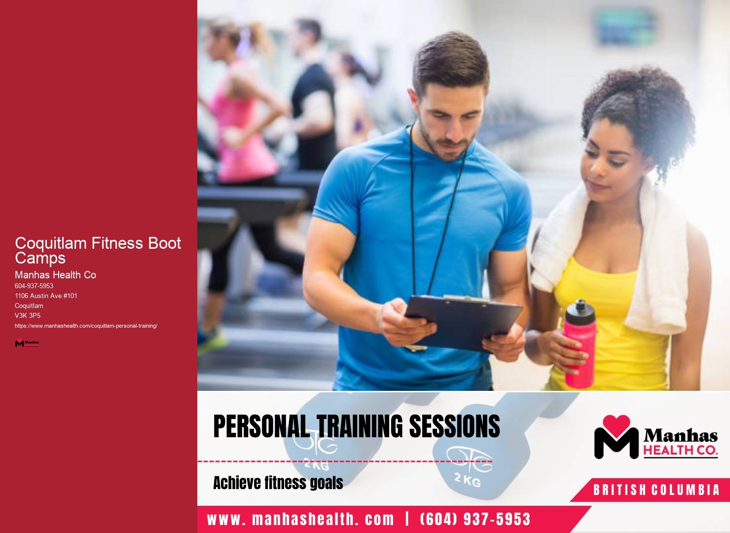 Private Fitness Coaching Coquitlam Fitness Boot Camps