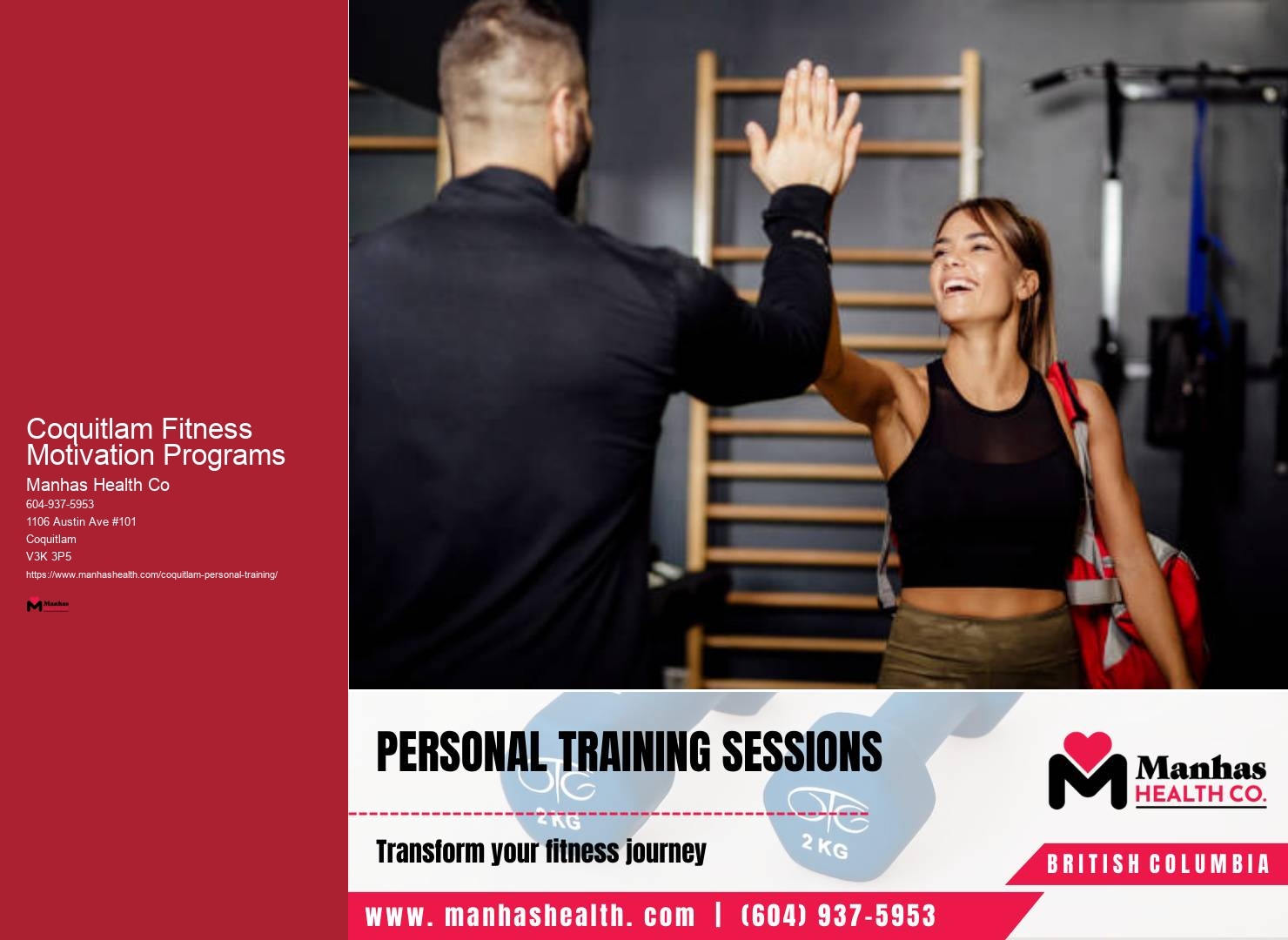 Coquitlam Fitness Motivation Programs Nutrition and Fitness Coach