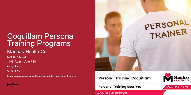 Personal Trainers for Group Fitness Coquitlam Personal Training Programs