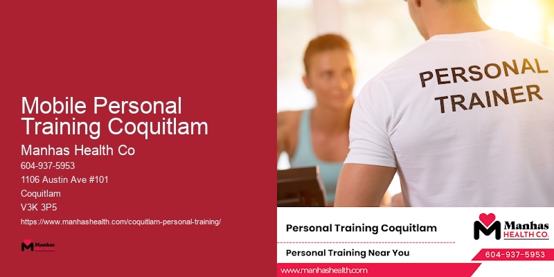 Mobile Personal Training Coquitlam Personal Training for Confidence Building