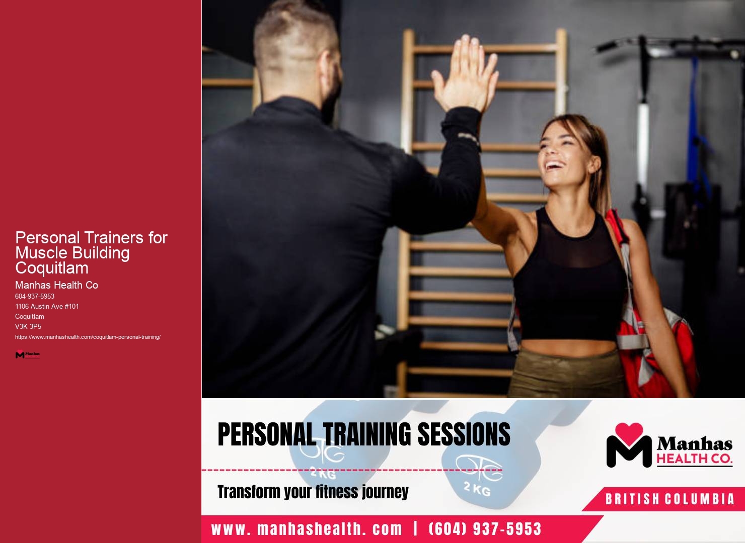 Personal Trainers for Muscle Building Coquitlam Fitness Coaching for Weight Gain