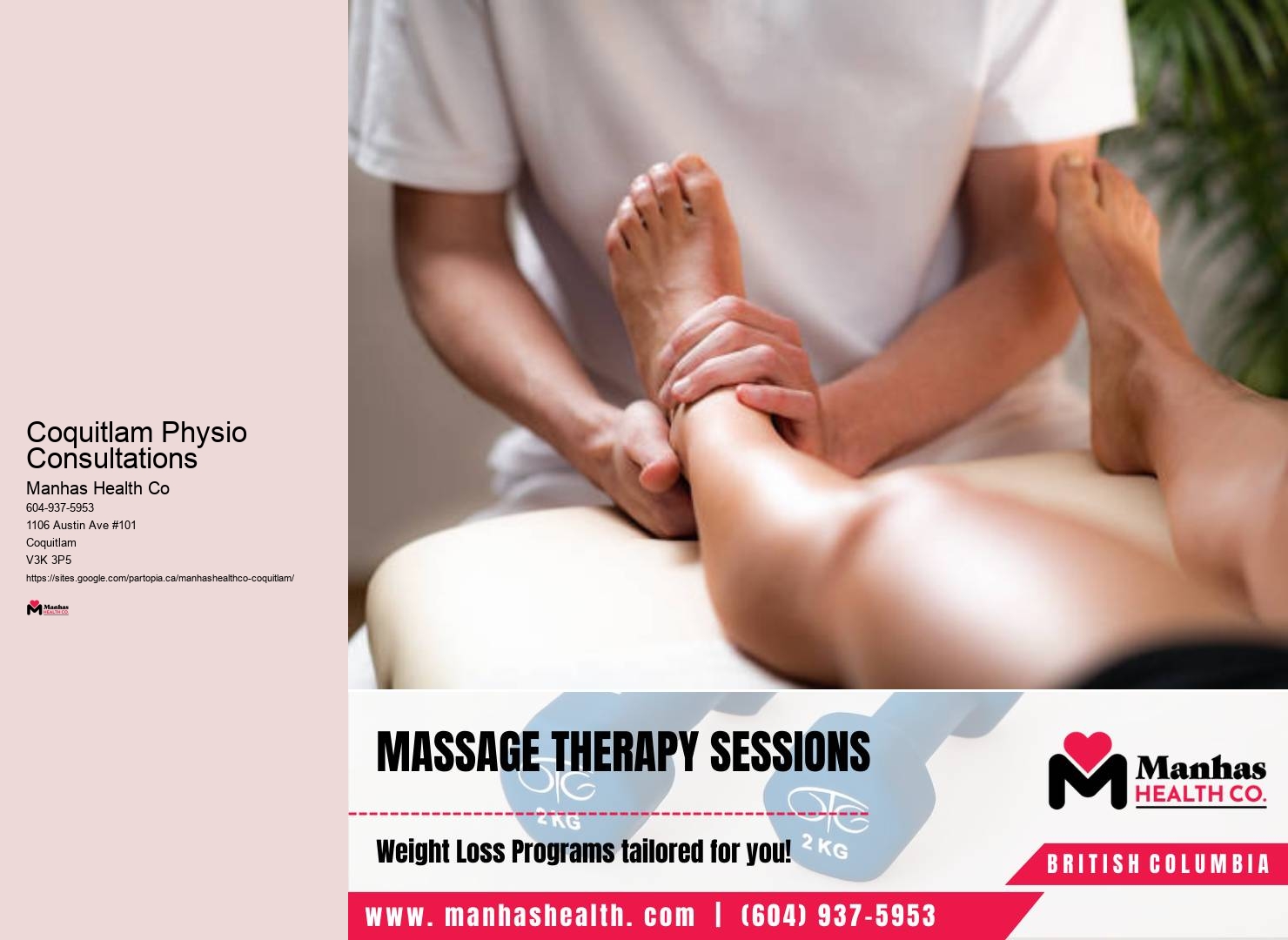 Personalized Physiotherapy Care in Coquitlam