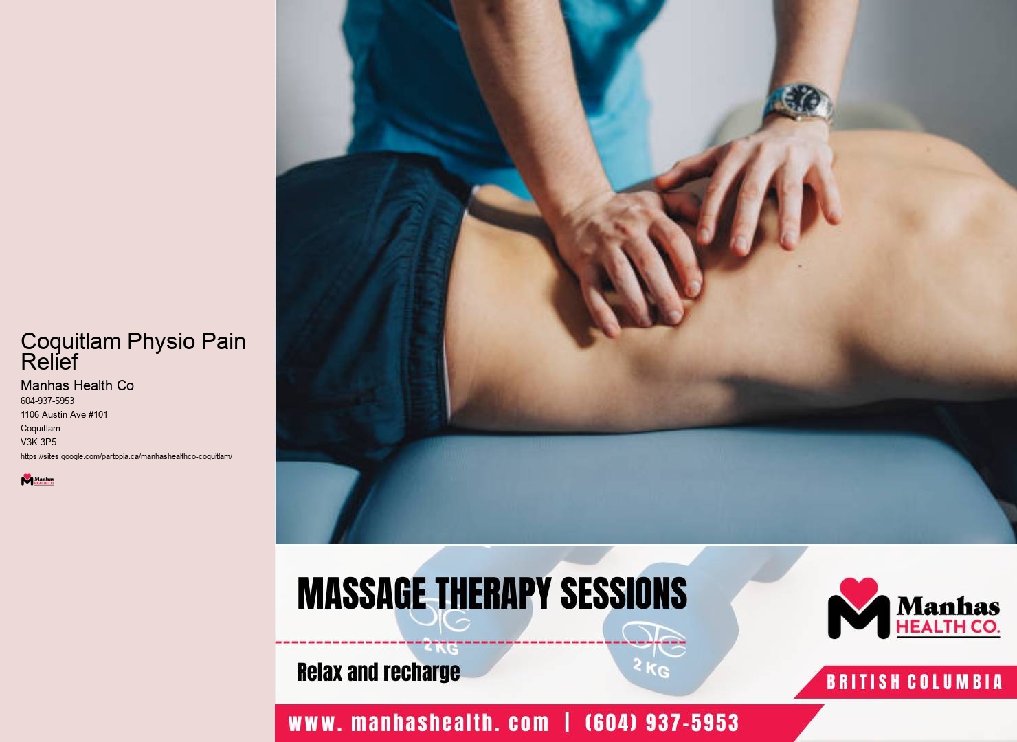 Pain Management Physiotherapy Coquitlam