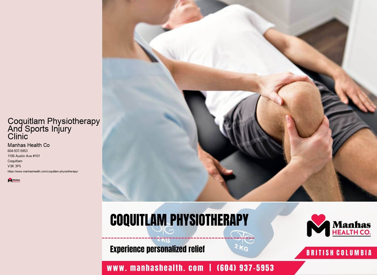 Personalized physiotherapy Coquitlam