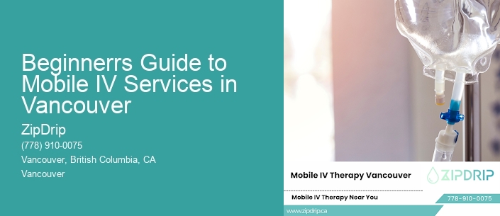 Beginnerrs Guide to Mobile IV Services in Vancouver