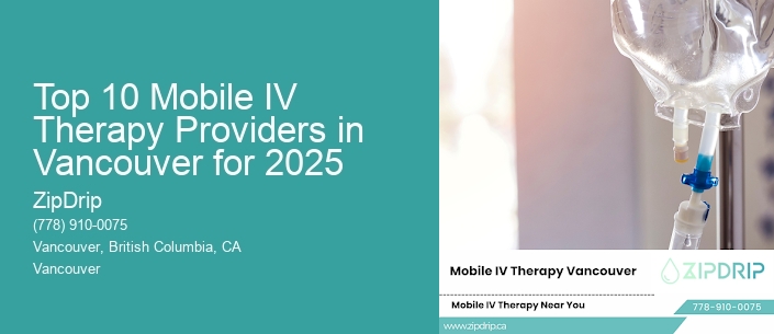Top 10 Mobile IV Therapy Providers in Vancouver for 2025 ZipDrip Top 10 Mobile IV Therapy Providers in Vancouver for 2025