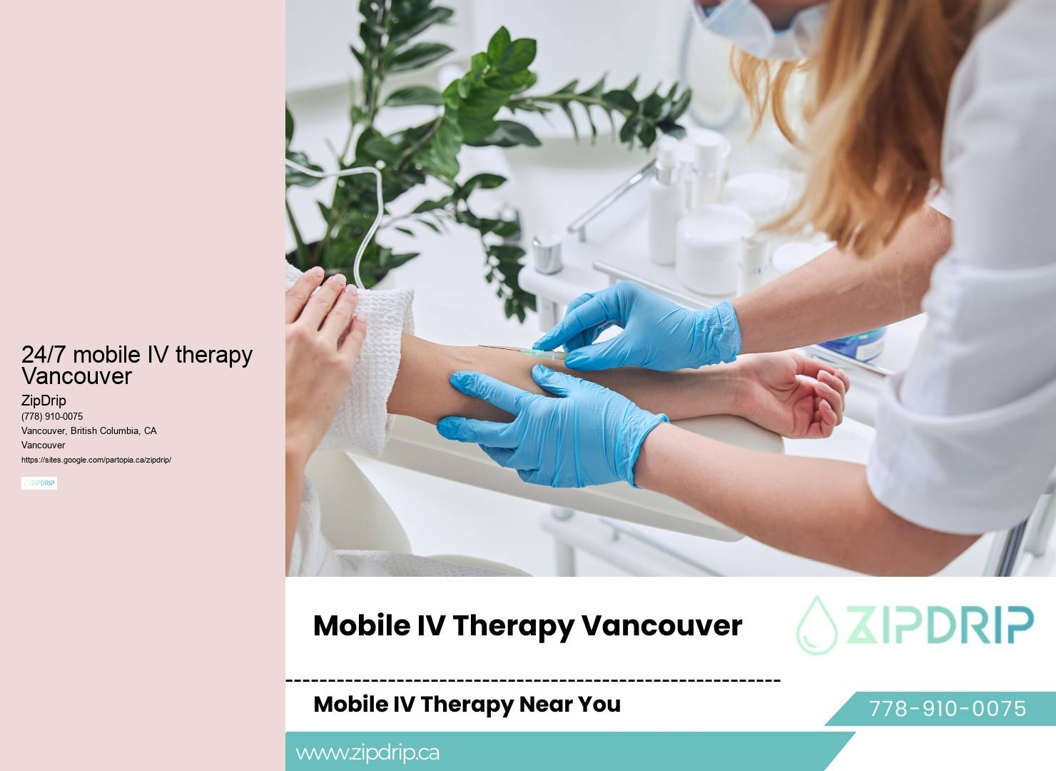 Mobile IV therapy packages 24/7 mobile IV therapy Vancouver