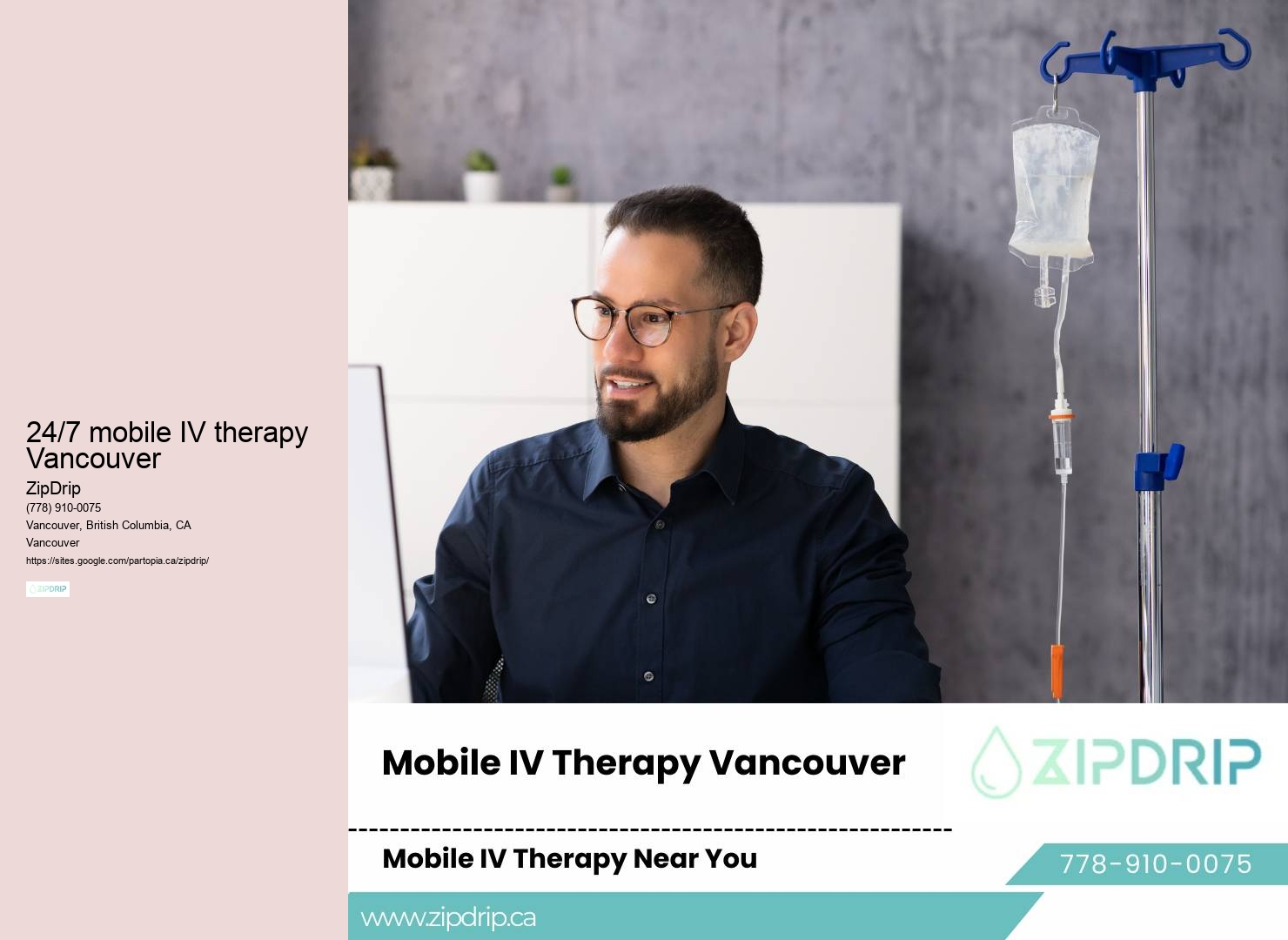 On-demand hangover IV 24/7 mobile IV therapy Vancouver