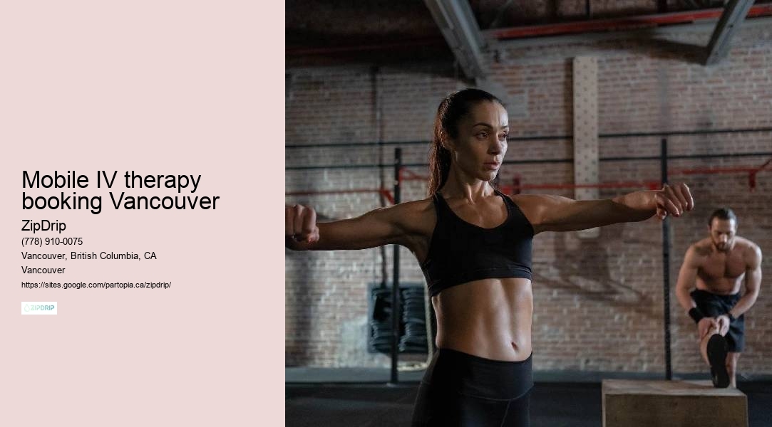 Home IV drip Mobile IV therapy booking Vancouver