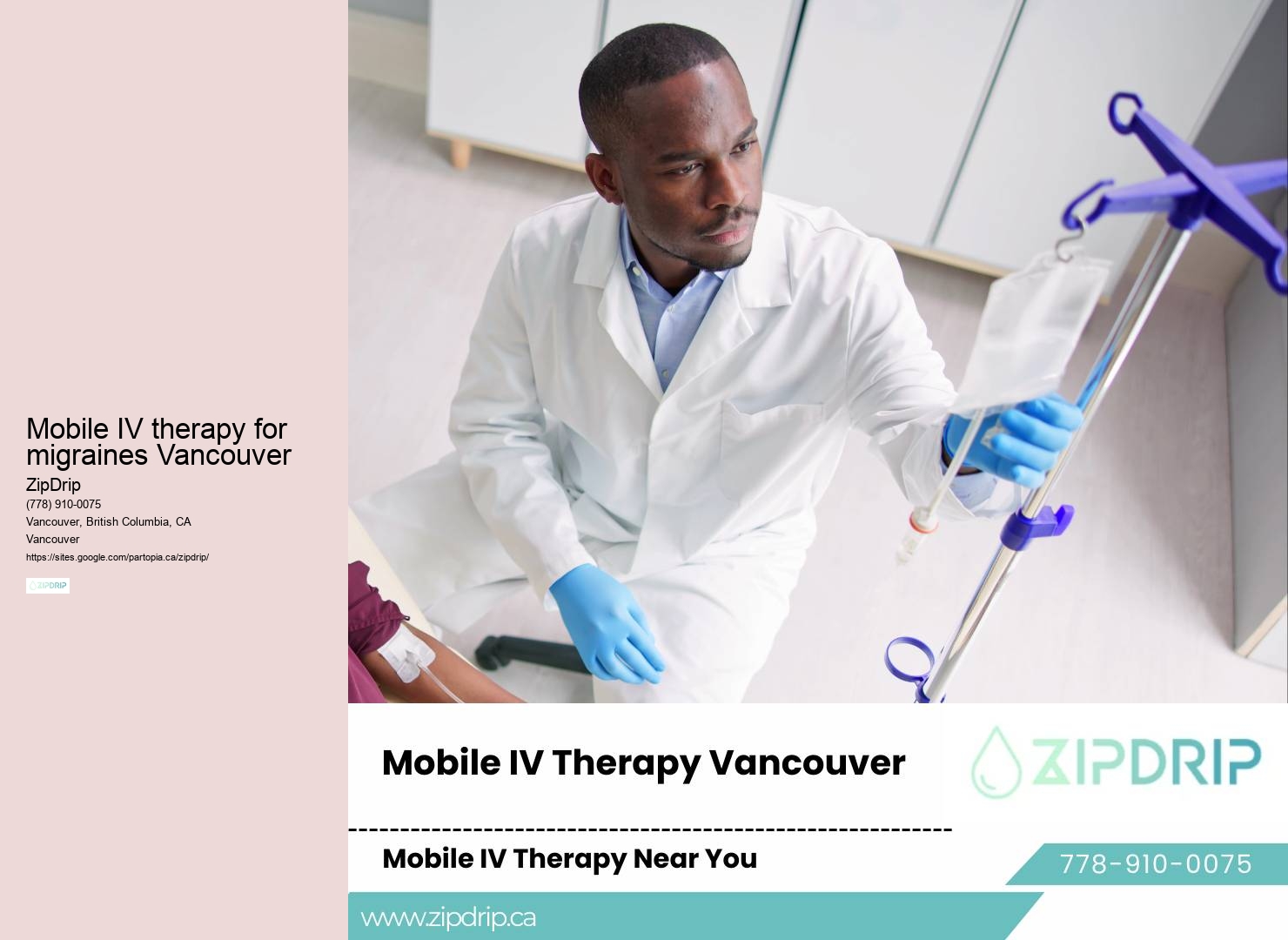 IV hydration on demand Mobile IV therapy for migraines Vancouver