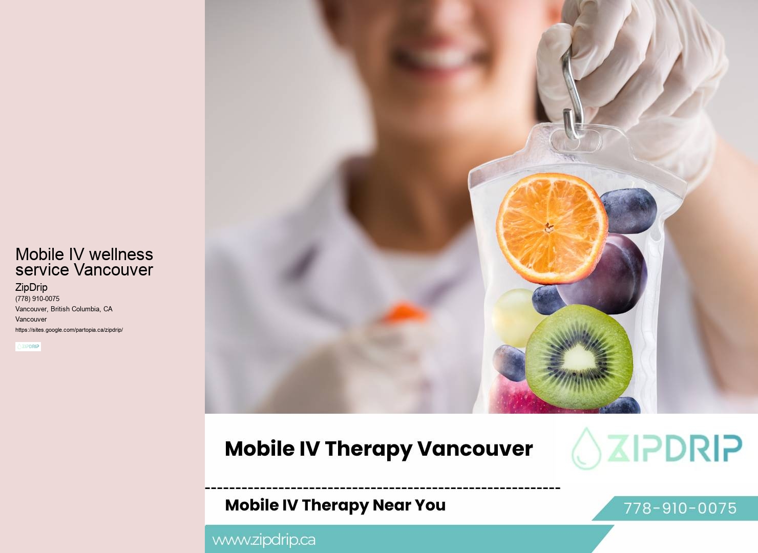 24/7 mobile IV therapy Mobile IV wellness service Vancouver