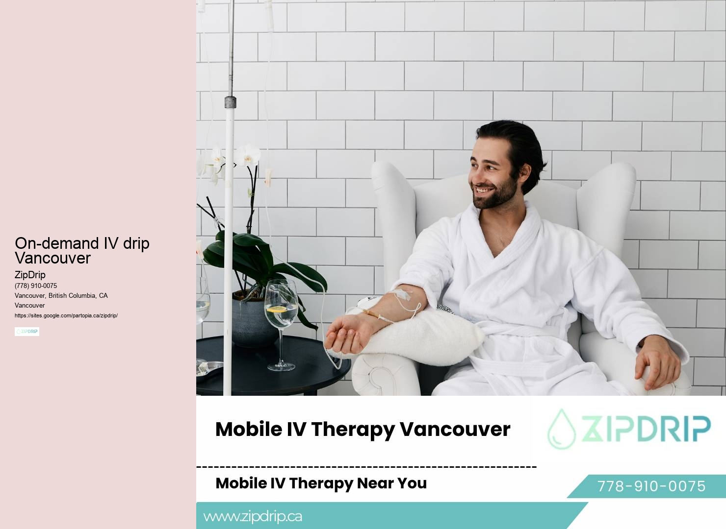 On-demand IV drip Vancouver house call IV infusion