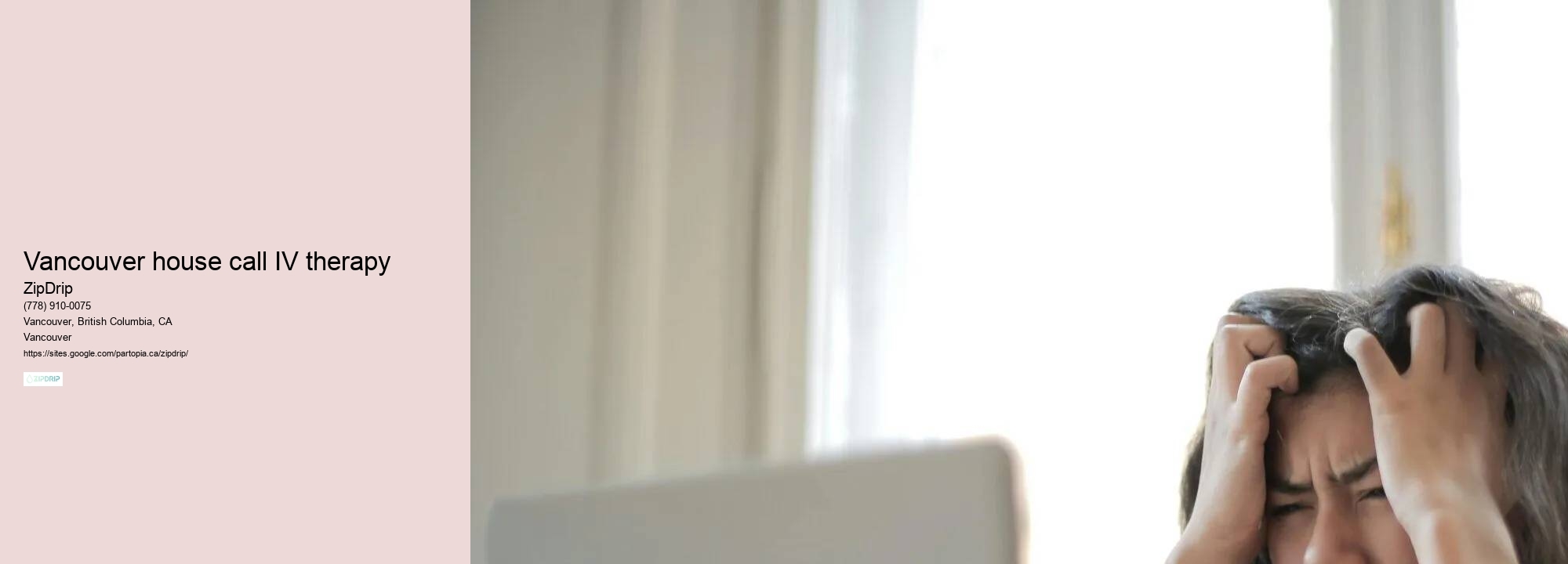 At-home IV drip therapy Vancouver house call IV therapy