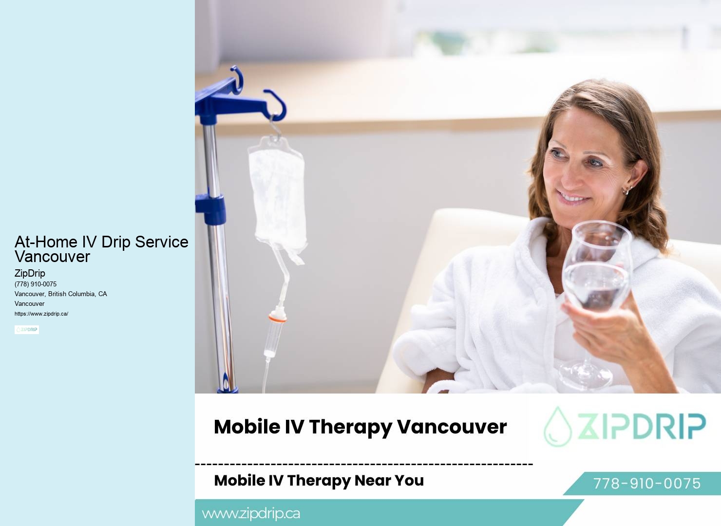 Home IV Therapy for Health At-Home IV Drip Service Vancouver