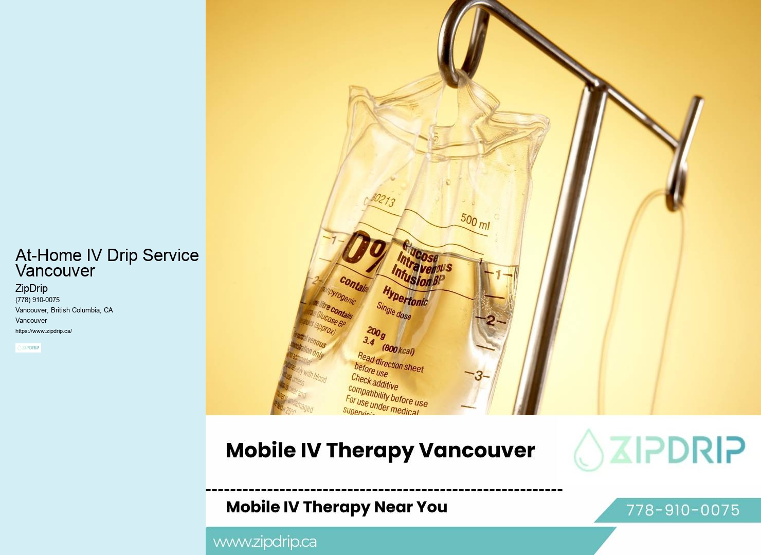 Vitamin B12 IV Drip At-Home IV Drip Service Vancouver