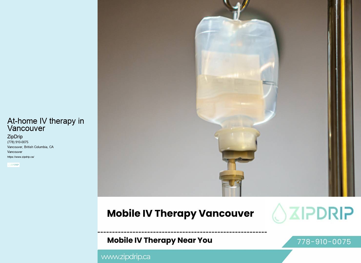 Mobile IV for Overall Wellness At-home IV therapy in Vancouver