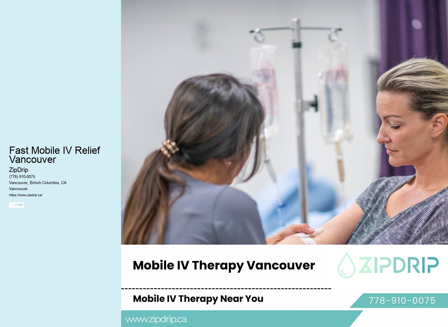 Detoxification IV Therapy Fast Mobile IV Relief Vancouver