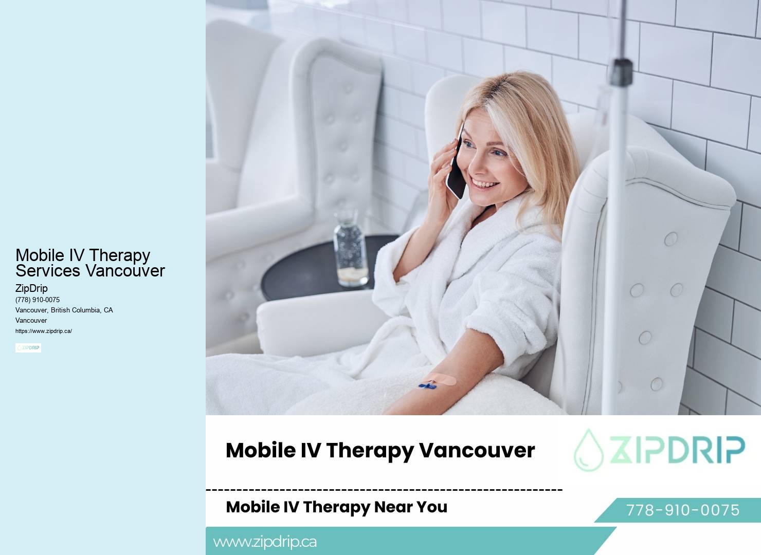 IV Drip Service at Home Mobile IV Therapy Services Vancouver