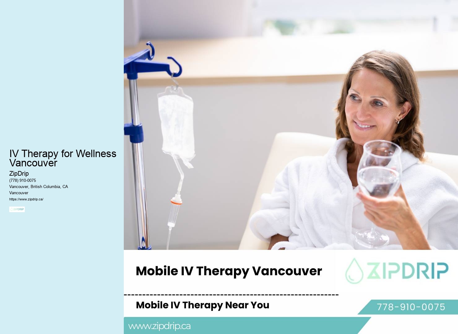 Mobile IV Therapy IV Therapy for Wellness Vancouver Experts