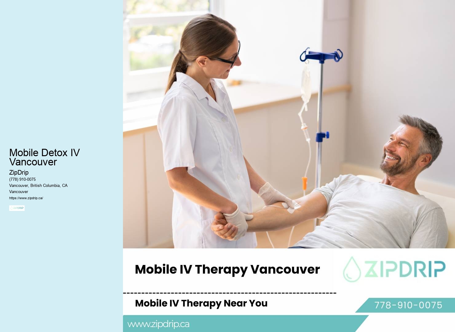 Chronic Fatigue IV Therapy Mobile Detox IV Vancouver