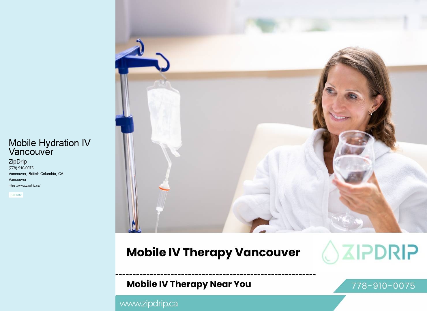 IV Therapy Delivered to Home Mobile Hydration IV Vancouver
