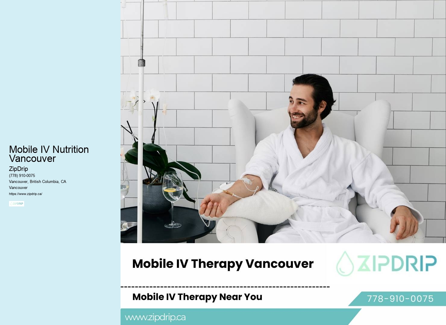 Mobile Beauty IV Mobile IV Nutrition Vancouver