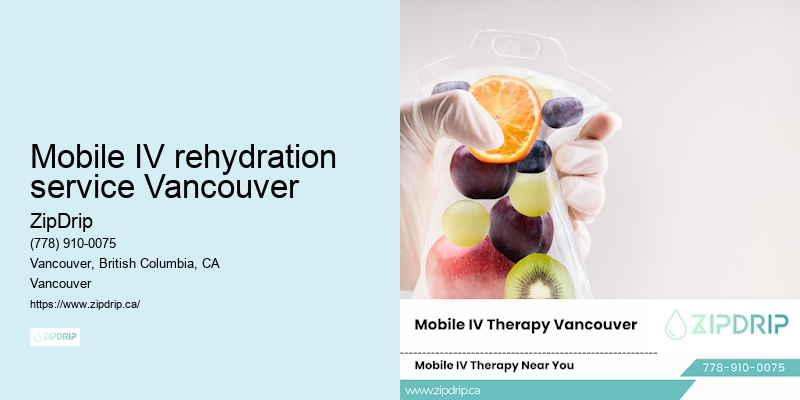 Mobile IV rehydration service Vancouver
