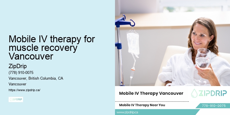 Mobile IV therapy for muscle recovery Vancouver