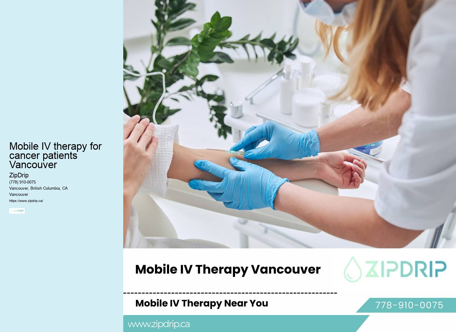 Mobile Wellness IV Mobile IV therapy for cancer patients Vancouver