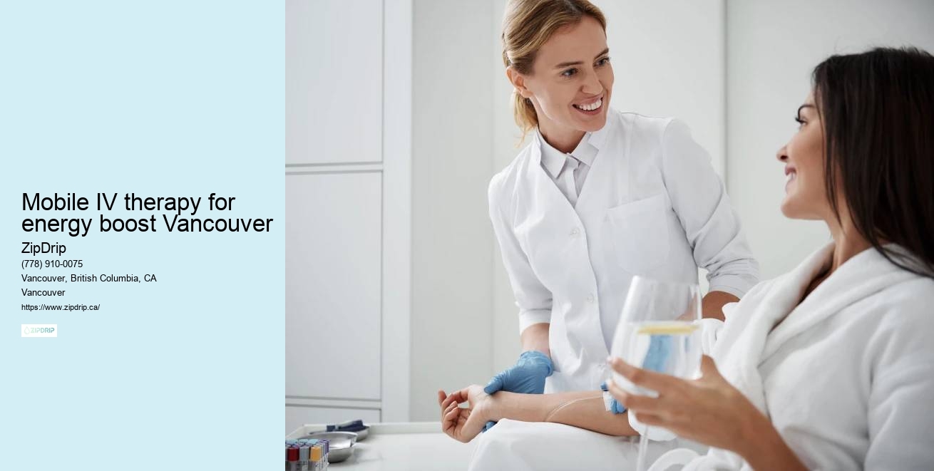 Mobile IV therapy for energy boost Vancouver IV Drip for Skin Health