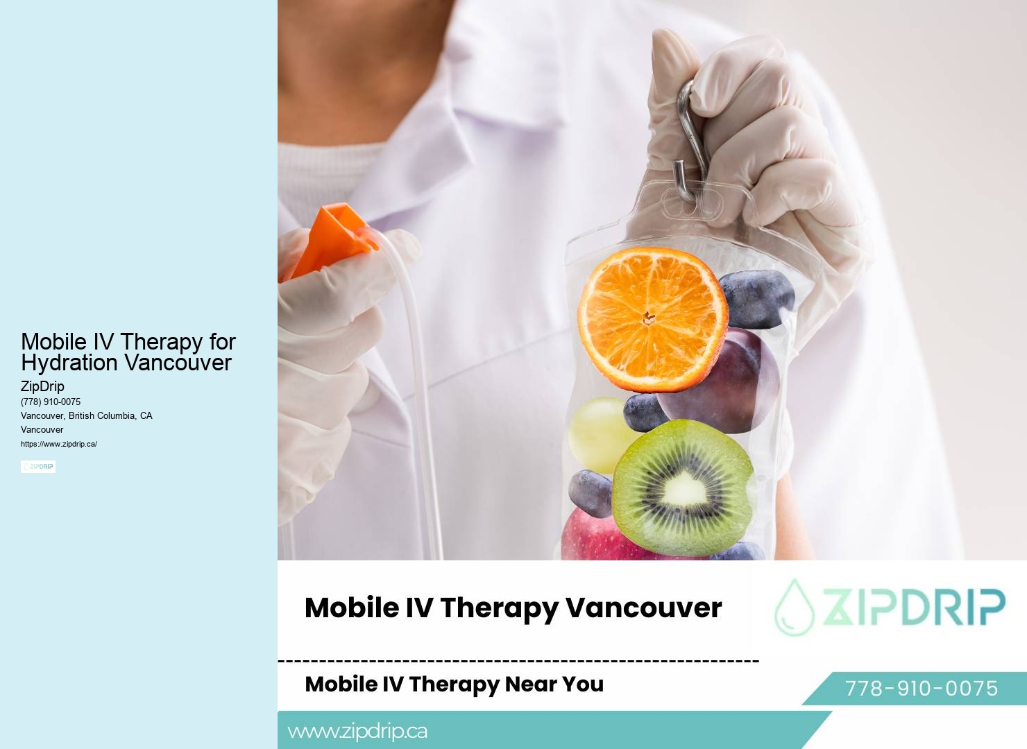 Fast IV Therapy Mobile IV Therapy for Hydration Vancouver