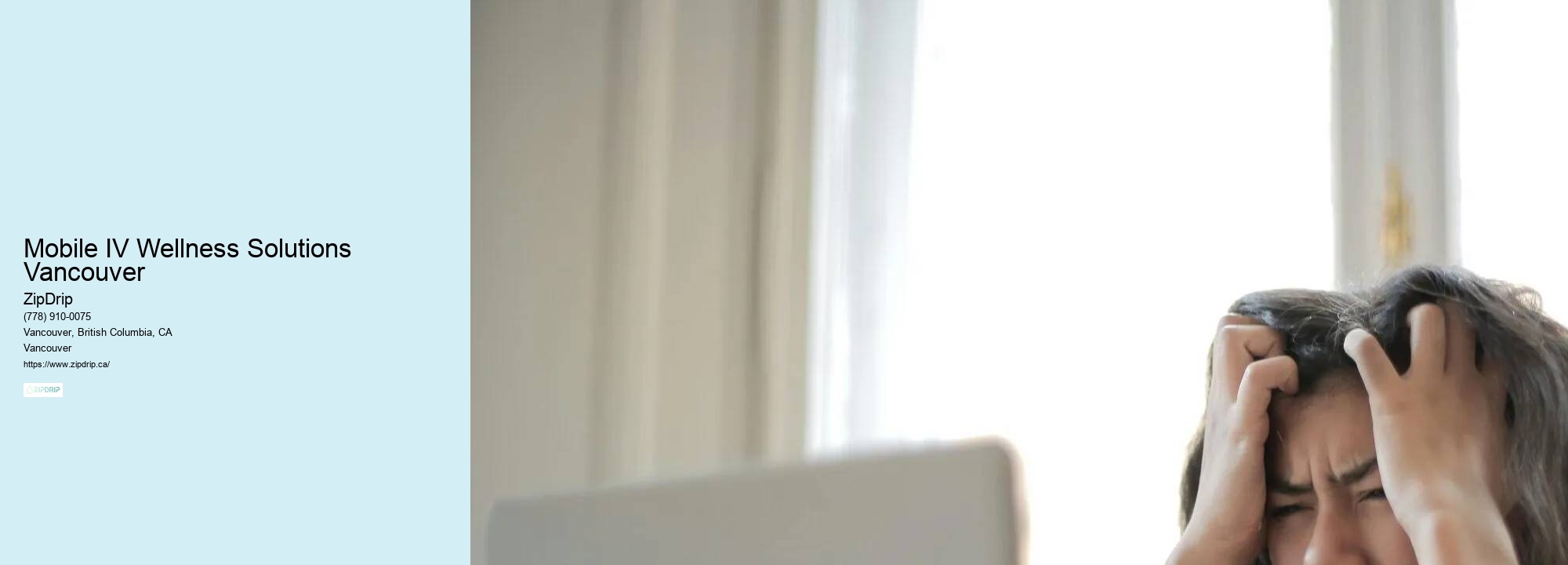 Mobile IV Therapy Experts Near Me Mobile IV Wellness Solutions Vancouver