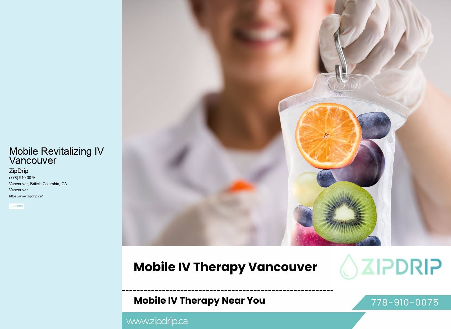 Mobile IV Hydration and Recovery Mobile Revitalizing IV Vancouver