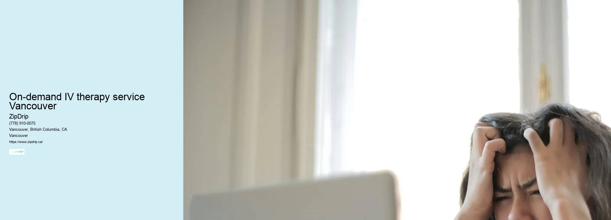 IV Therapy for Flu Relief On-demand IV therapy service Vancouver
