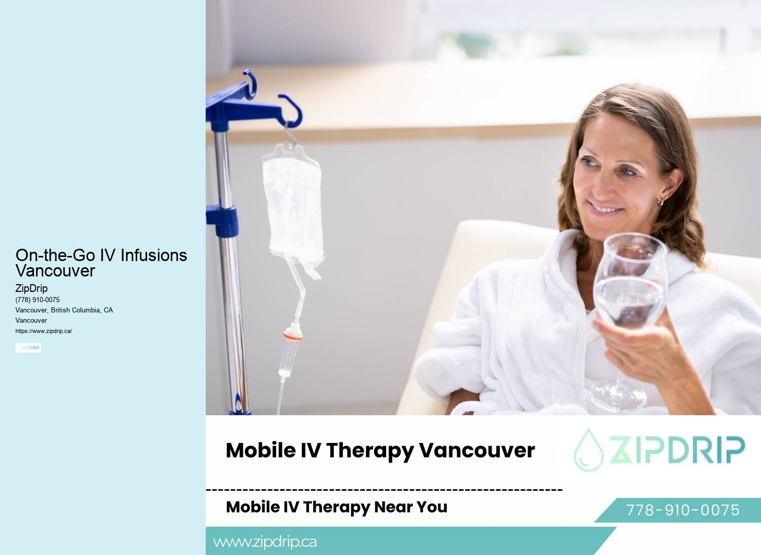 Mobile IV Therapy for Health Boost On-the-Go IV Infusions Vancouver