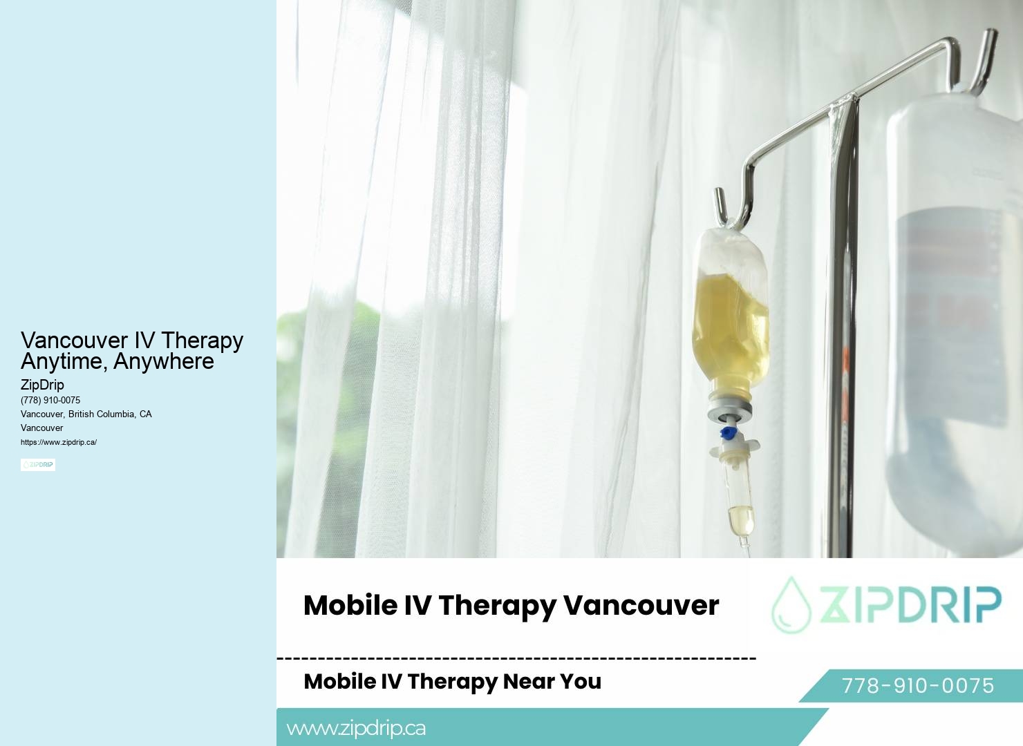 Vancouver IV Therapy Anytime, Anywhere IV Drip for Migraine Relief