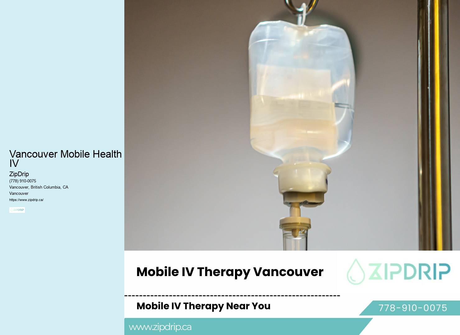 Vancouver Mobile Health IV mobile IV drip services