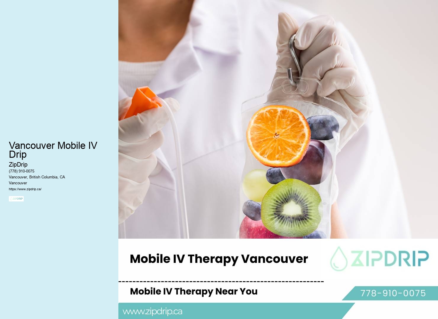 Mobile IV Hangover Cure Vancouver Mobile IV Drip
