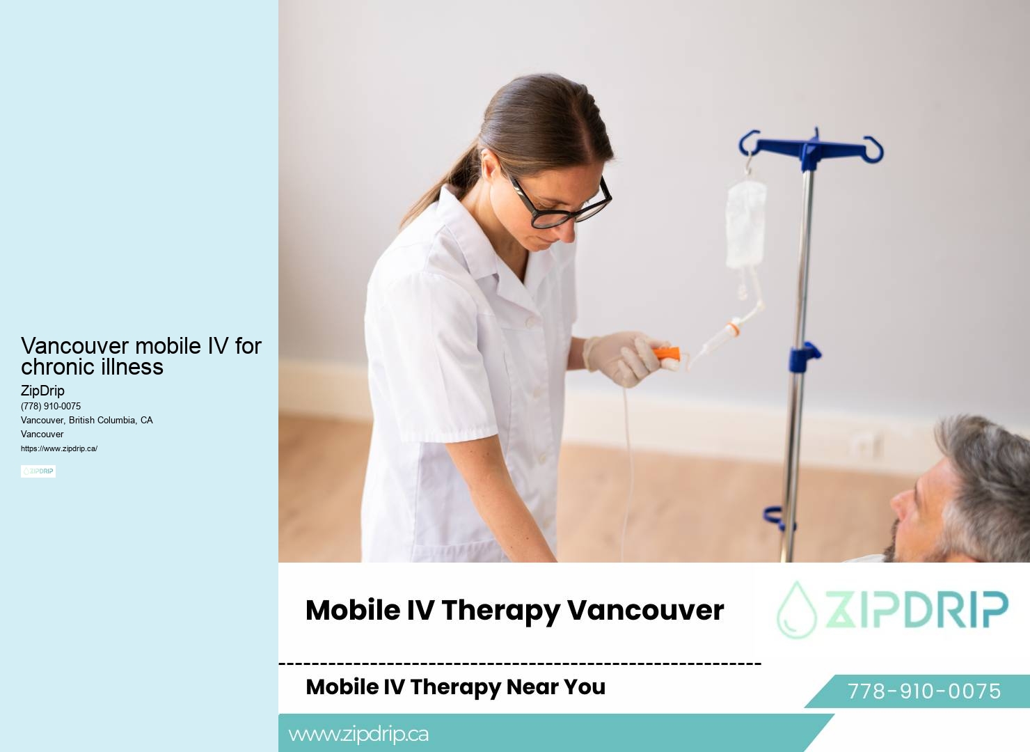 Anxiety Relief IV Therapy Vancouver mobile IV for chronic illness