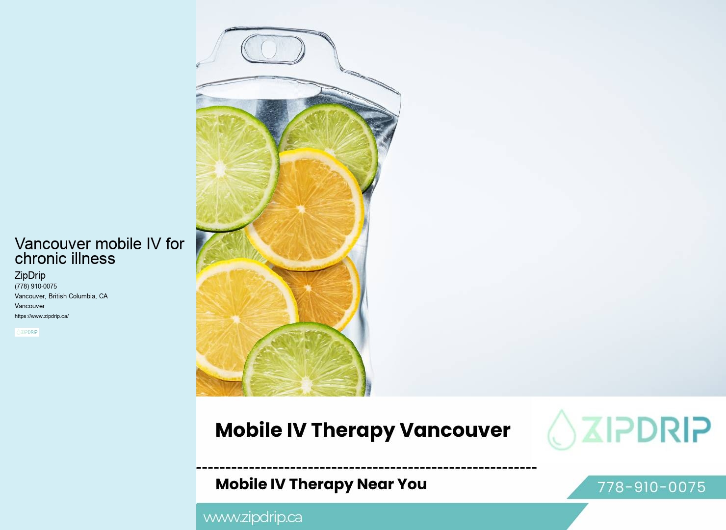Mobile Detox IV Vancouver mobile IV for chronic illness