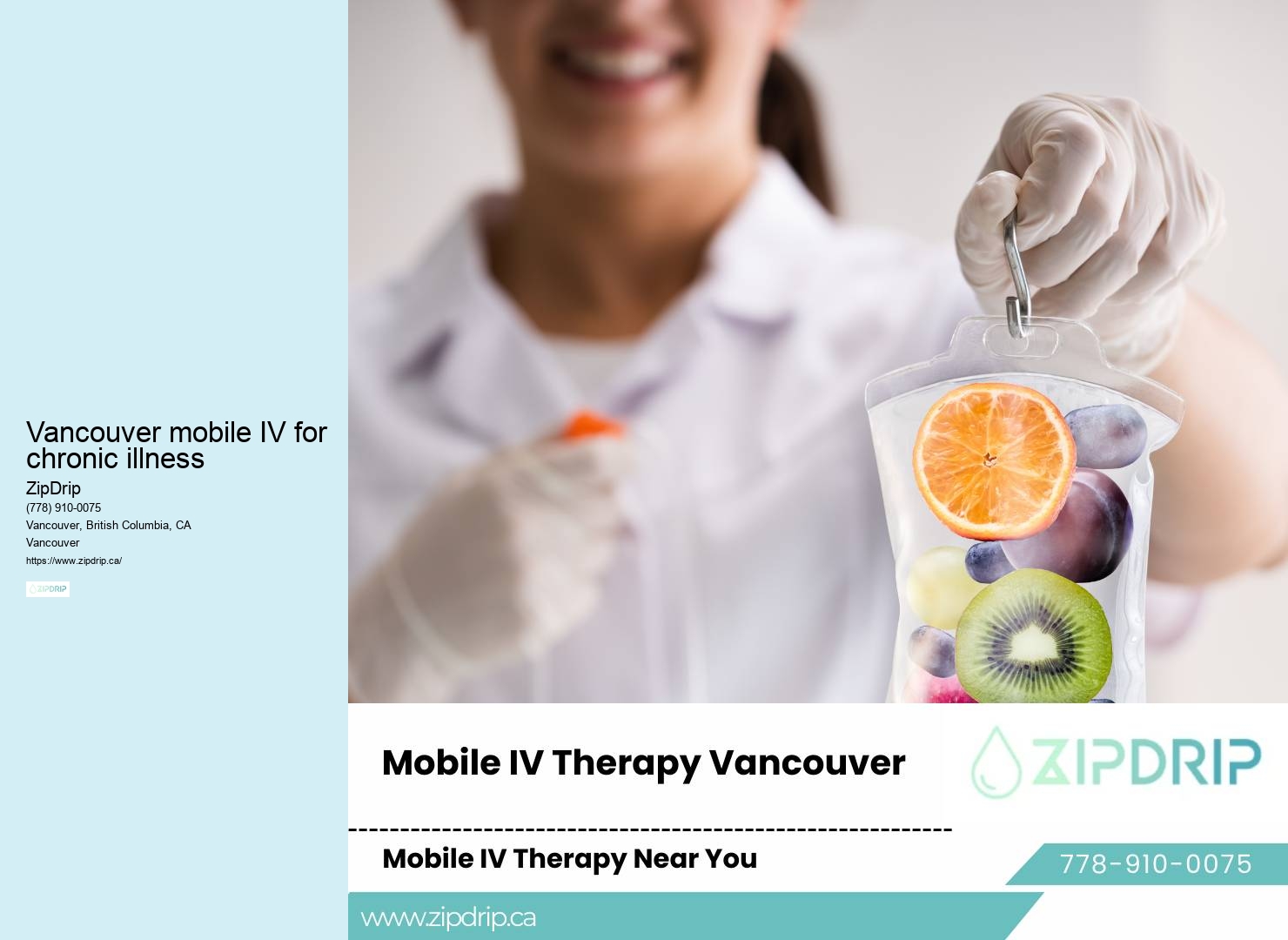 Instant IV Therapy Vancouver mobile IV for chronic illness
