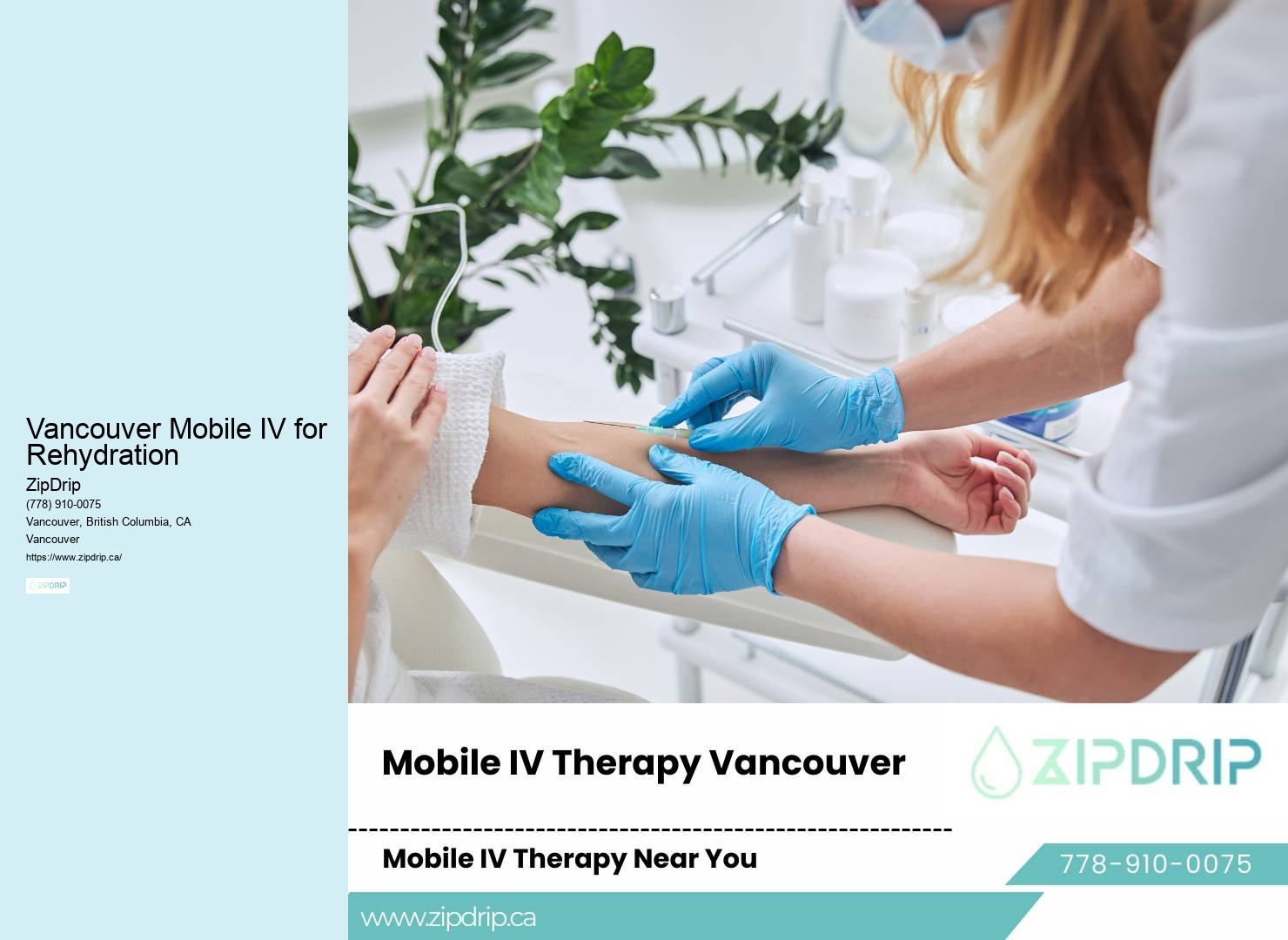 Vancouver Mobile IV for Rehydration Mobile IV Services