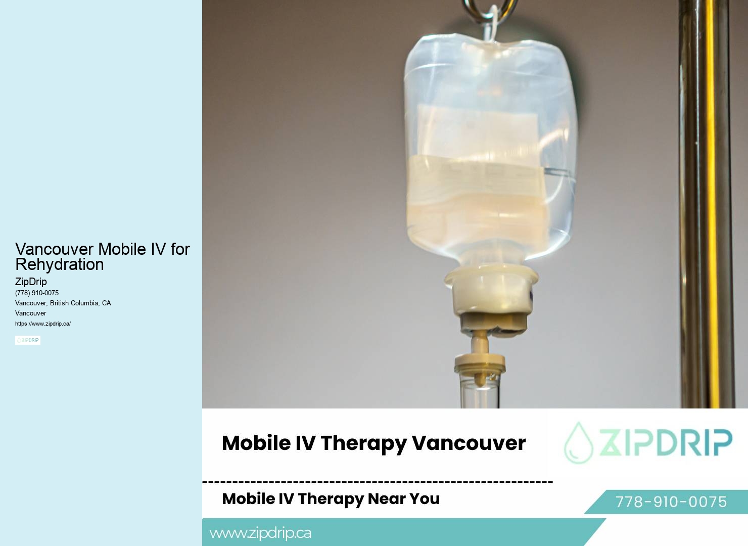 Expert mobile IV therapy in Vancouver Mobile IV for Rehydration