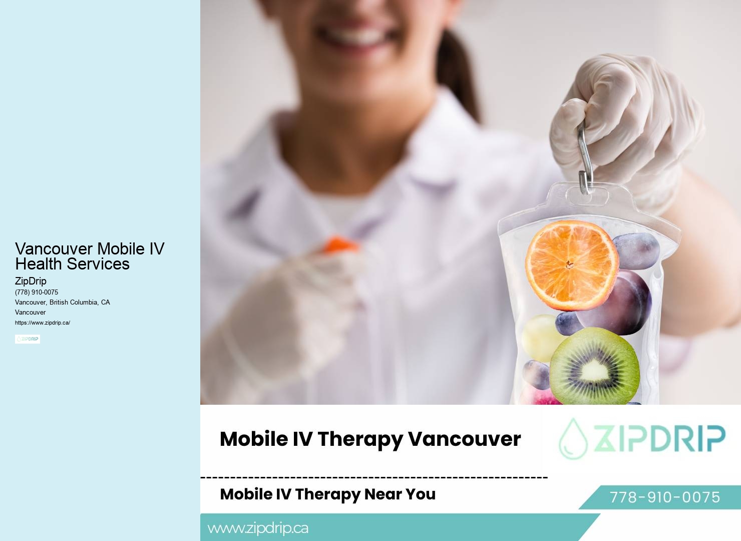 Vancouver Mobile IV Health Services Mobile IV for Hangovers