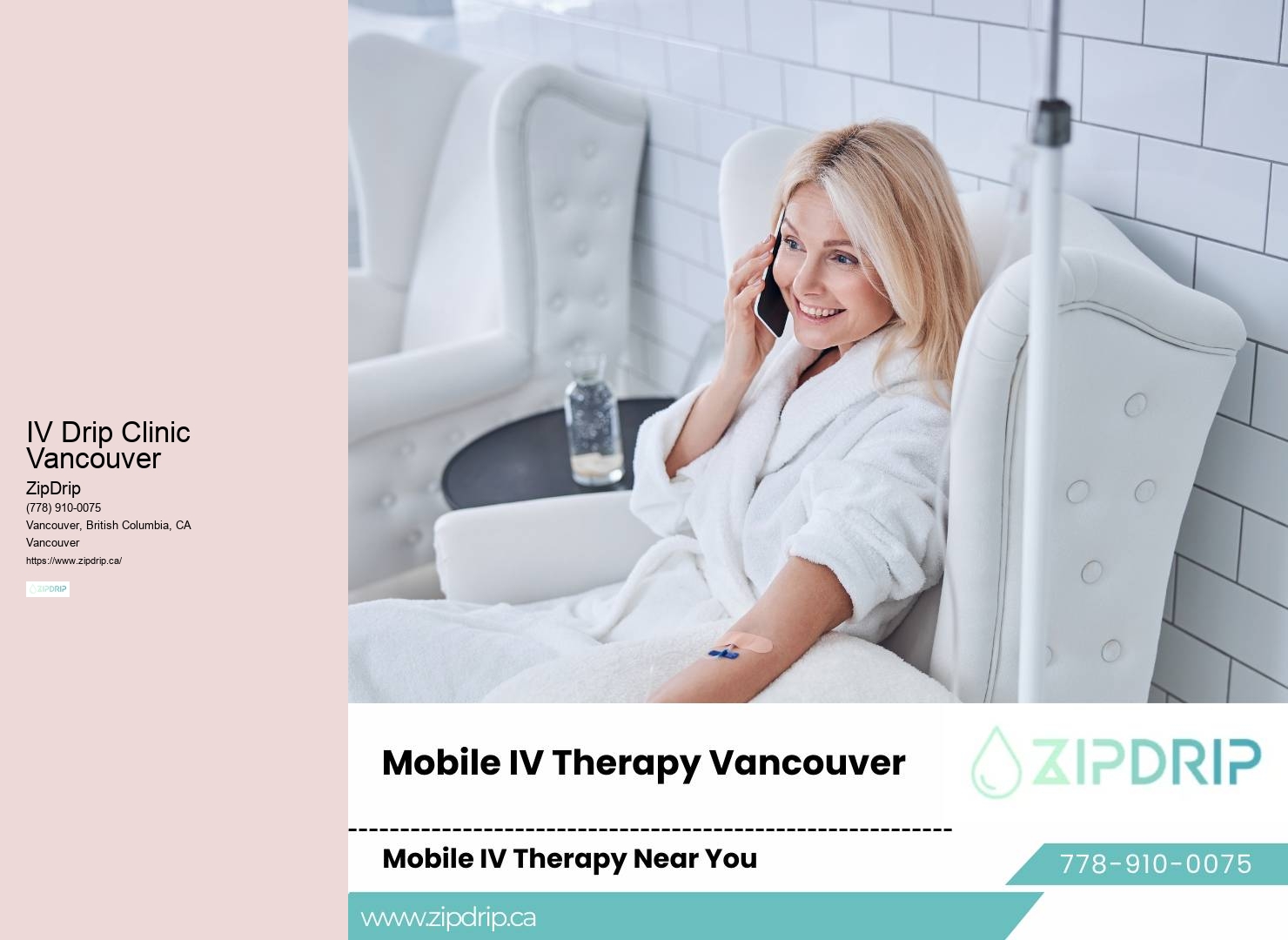 Mobile IV Vitamin Infusion Vancouver