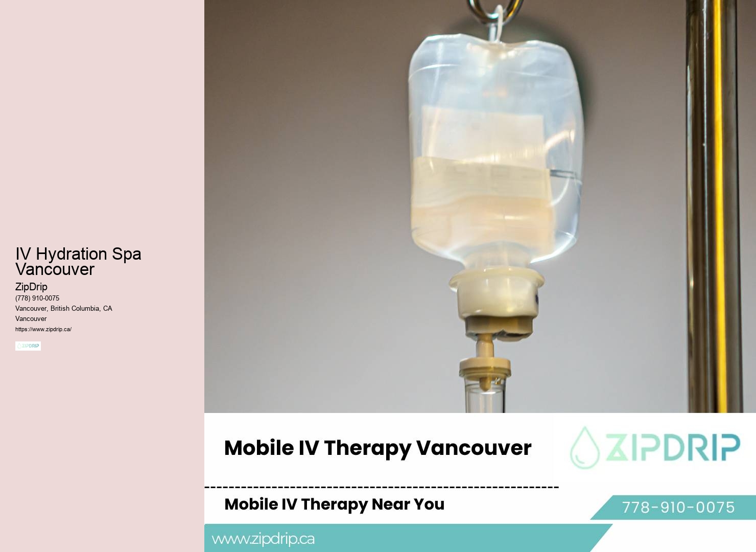 IV Therapy for Wellness and Energy Vancouver
