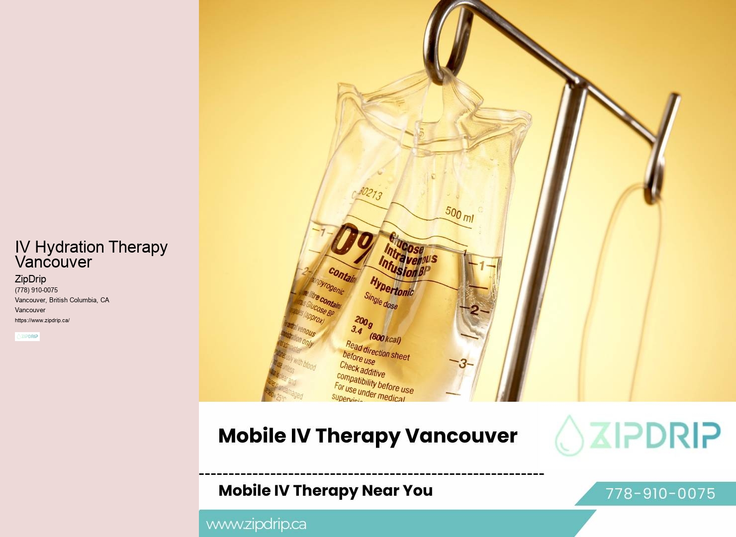 IV Therapy for Fatigue and Energy Vancouver