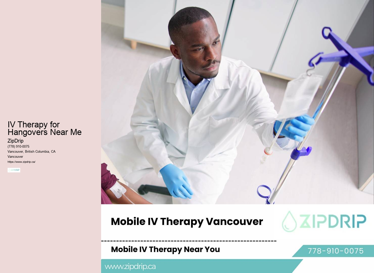 IV Vitamin Infusion Therapy Vancouver
