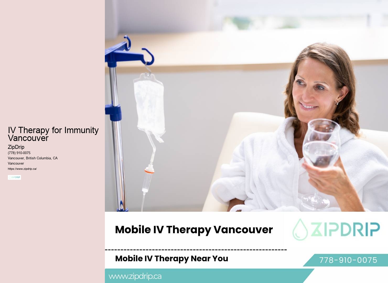 Intravenous Nutrient Infusion Vancouver