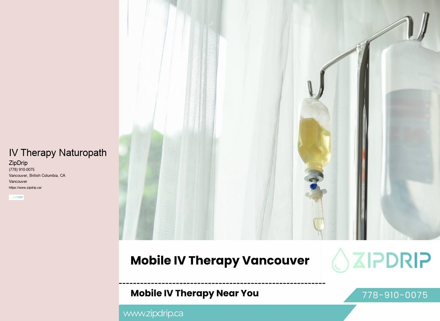Vancouver Mobile IV Nutrient Infusion Therapy